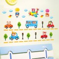 Lovely Dolls Drive Different Vehicle Wall Sticker 